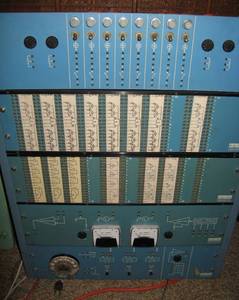 lot 189 image: EARLY NEC Computer Training Device and Naval Controls