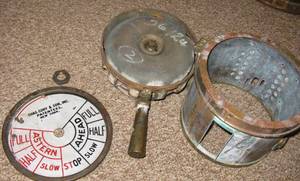 lot 208 image: Antique Brass Ships Telegraph (as Seen)