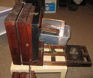 lot 243 image: Antique View Cameras and Parts c1880 