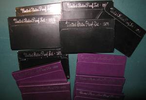 lot 287 image: 11 Proof Sets, 1974-91