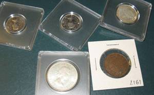 lot 304 image: 5 Canadian Coins, Including Silver