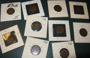 lot 305 image: 10 Indian Head Pennies