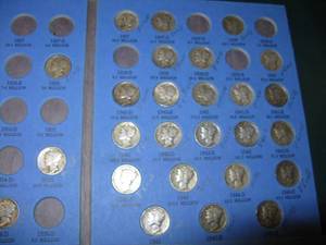 lot 321 image: Silver Dimes in Books