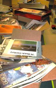 lot 357 image: LARGE LOT of Vintage Automobile Advertising - Several Boxes