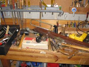 lot 371 image: HUGE Collection of Hand & Power Tools, Lamp, Hardware
