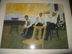 lot 14 image: Matted & Framed Original Watercolor, Minnesota Artist Blaine Rowe
