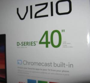 lot 20 image: Vizio 40 LED TV New In Box