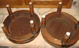 lot 78 image: Pair of Antique Needlework Foot Stools