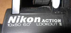 lot 80 image: Nikon Action Lookout 10 x 50 Binoculars