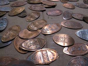lot 89 image: Lot of Flattened and Imprinted Pennies