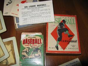 lot 101 image: Lot of 1930s-1940s Sports Playing Cards, etc.