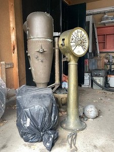 lot 394 image: WWII Era US Navy Binnacle & Stand (AS IS) 