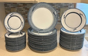 lot 12A image: Set of Dansk Willowworks Dinnerware