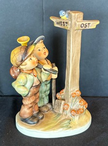 lot 70 image: Four Vintage Hummel Figurines including Hummel Happy Days Figurine
