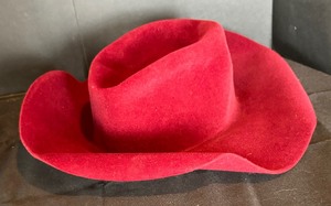 lot 80 image: Vintage Red Hat by Peck and Peck