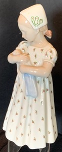 lot 116 image: Bing and Grondahl Porcelain Figurine Mary and Doll, #1721