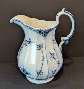 lot 12 image: Royal Copenhagen Fluted Lace Pitcher