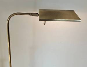lot 17 image: Fredrick Cooper Adjustable Brass Floor Lamp