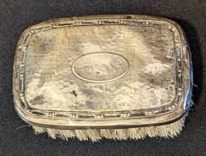 lot 49 image: Small Sterling Silver Baby Brush