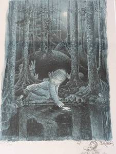 lot 166 image: Mirror of the Soul Print by Juan Ferrandiz Castells