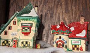 lot 180 image: Large Variety of Department 56 North Pole Christmas Houses