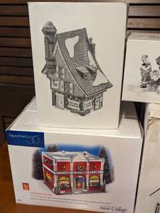 lot 182 image: Department 56 Snow Village Holiday Houses and Accessories