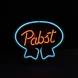 lot 4 image: PABST NEON SIGN