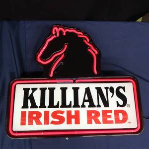 lot 13 image: KILLIANS IRISH RED PLASTIC FLOURESCENT LIGHT