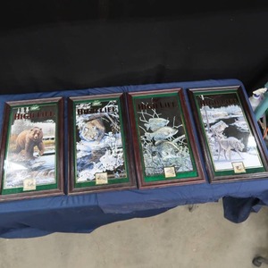 lot 38 image: COMPLETE SET OF 4 MILLER HIGH LIFE SCOTT ZOELLICKS EDITION