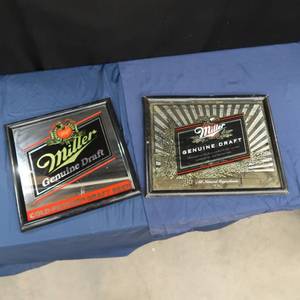 lot 47 image: MILLER GENUINE DRAFT BEER FRAMED POSTERS
