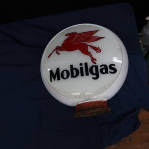 lot 50 image: MOBIL GAS, GAS PUMP TOPPER