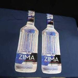 lot 75 image: SET OF 2  ZIMA BEER SIGNS