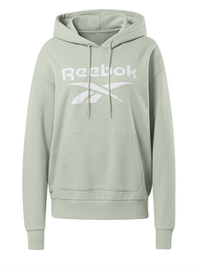 New Reebok Womens Identity Big Logo French Terry Pullover Hoodie Size XL