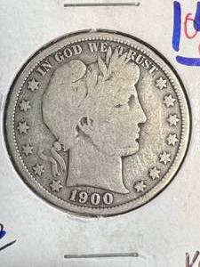 1900 US BARBER HALF DOLLAR