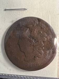 1833 US MATRON HEAD LARGE CENT