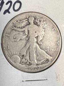 1920 US WALKING LIBERTY HALF DOLLAR