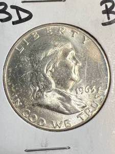 1963-D US FRANKLIN HALF DOLLAR BU