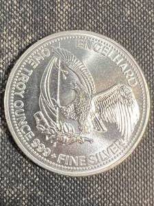 1 TROY OZ .999 FINE SILVER 1985 AMERICAN PROSPECTOR ROUND