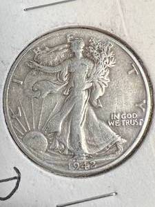 1942-D US WALKING LIBERTY HALF DOLLAR