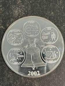 4 TROY OZ .999 FINE SILVER WASHINGTON QUARTER ROUND