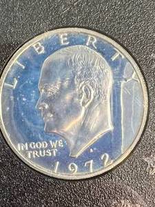 1972 US PROOF EISENHOWER DOLLAR IN CASE