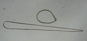 lot 55 image: Sterling Silver Necklace with Bracelet...