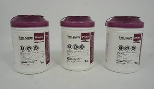 lot 141 image: (3) Prime Sani-Cloth Containers...