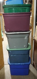 lot 157 image: Plastic Storage Bins...