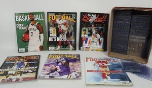 lot 175 image: Sport Magazines-Basketball-Football-Baseball, Trading Card Plastic Sleeves...