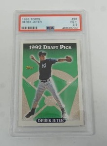 lot 185 image: Graded Collectible Sports Trading Card 1993() TOPPS 1992 Draft Pick Derek Jeter Card...