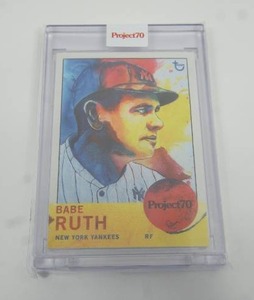lot 191 image: TOPPS  Babe Ruth-New York Yankees Card
