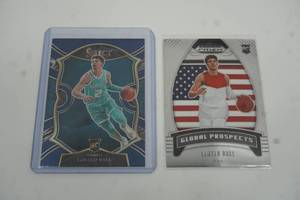 lot 196 image: LaMelo Ball -Select Card For The Hornets-  Global Prospects Prizm Card