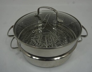 lot 208 image: Kitchen Essentials...NuWave Precision Induction Steamer Fondue Cookware Stainless Steel...