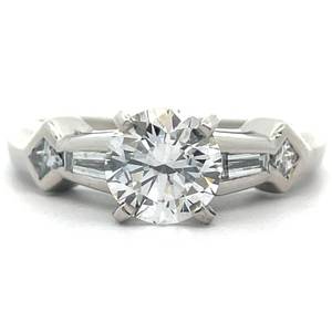 1.25 Carat Harry Winston Style Diamond Engagement Ring in Platinum Retail $6700 VIDEO
